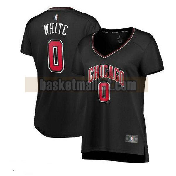 Maillot nba Chicago Bulls statement edition Femme Coby White 0 Noir