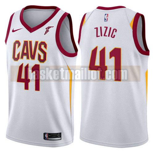 Maillot nba Cleveland Cavaliers 2018-2019 Homme Ante Zizic 41 White
