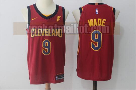 Maillot nba Cleveland Cavaliers Basketball Homme Dwyane Wade 9 Rouge