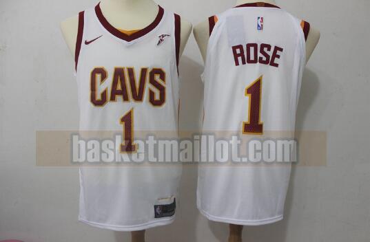 Maillot nba Cleveland Cavaliers Homme Derrick Rose 1 Blanc