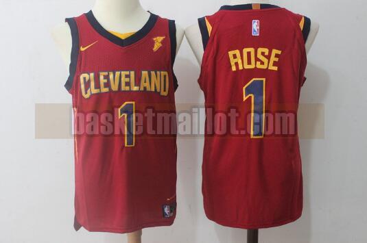 Maillot nba Cleveland Cavaliers Homme Derrick Rose 1 Rouge
