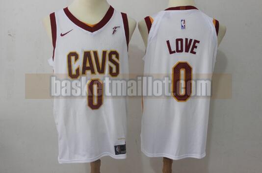 Maillot nba Cleveland Cavaliers Homme Kevin Love 0 Blanc