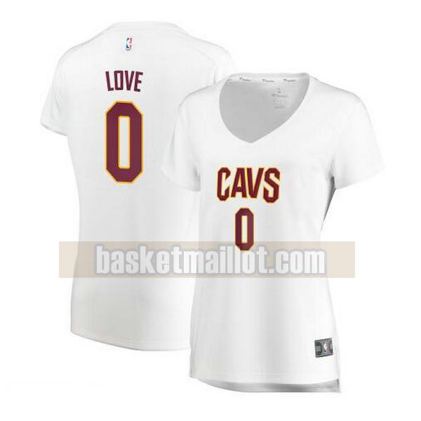 Maillot nba Cleveland Cavaliers association edition Femme Kevin Love 0 Blanc