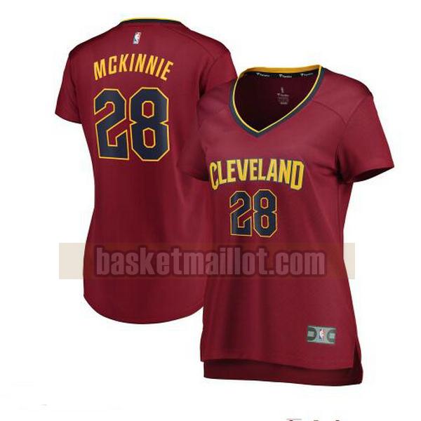 Maillot nba Cleveland Cavaliers icon edition Femme Alfonzo McKinnie 28 Rouge