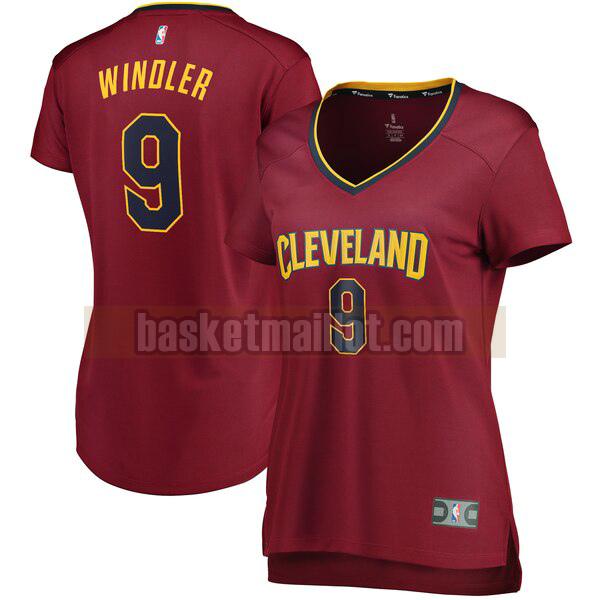Maillot nba Cleveland Cavaliers icon edition Femme Dylan Windler 9 Rouge