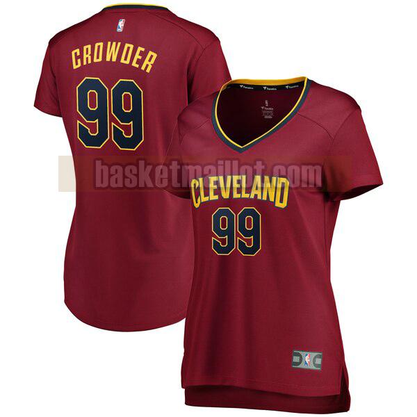 Maillot nba Cleveland Cavaliers icon edition Femme Jae Crowder 99 Rouge