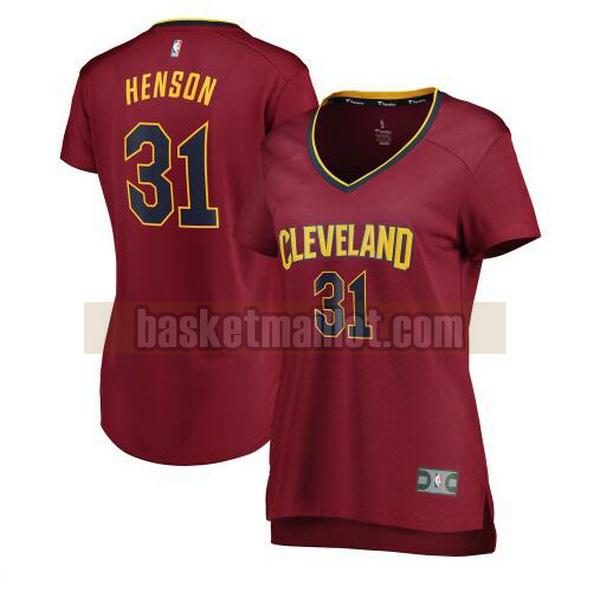 Maillot nba Cleveland Cavaliers icon edition Femme John Henson 31 Rouge