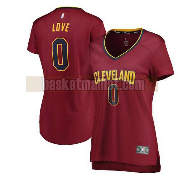 Maillot nba Cleveland Cavaliers icon edition Femme Kevin Love 0 Rouge