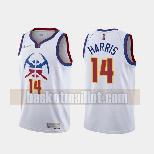 Maillot nba Denver Nuggets 2020-21 Earned Edition Homme Gary Harris 14 Blanc