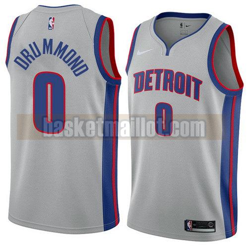 Maillot nba Detroit Pistons 2018-19 Homme Andre Drummond 0 gris