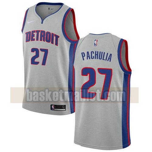 Maillot nba Detroit Pistons 2018-19 Homme Zaza Pachulia 27 gris