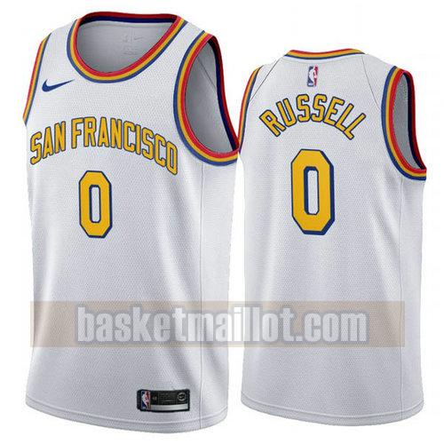 Maillot nba Golden State Warriors 2020 Homme D'Angelo Russell 0 White