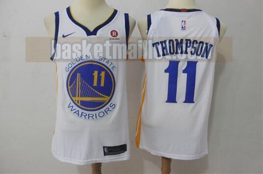 Maillot nba Golden State Warriors Basketball Homme Klay Thompson 11 Blanc