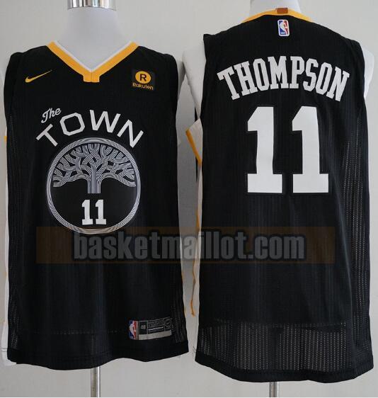 Maillot nba Golden State Warriors Basketball Homme Klay Thompson 11 Noir