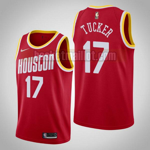 Maillot nba Houston Rockets 2020-21 saison déclaration Homme P.J. Tucker 17 Rouge