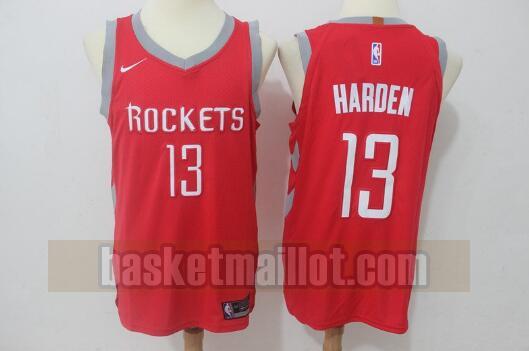 Maillot nba Houston Rockets Basketball Homme James Harden 13 Rouge