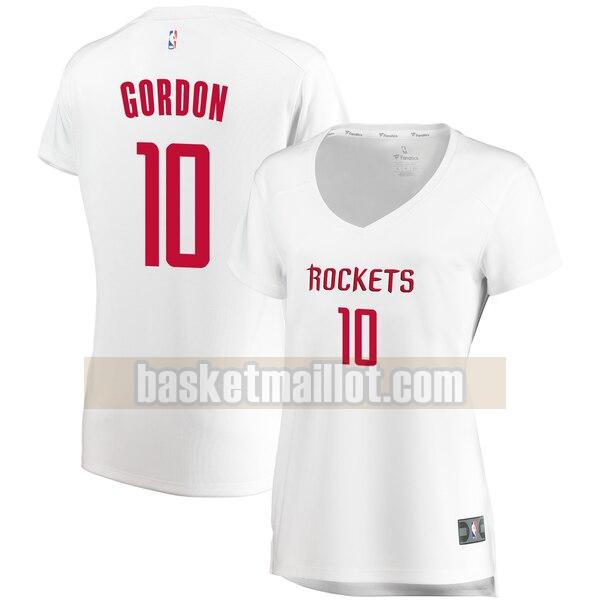 Maillot nba Houston Rockets association edition Femme Eric Gordon 10 Blanc
