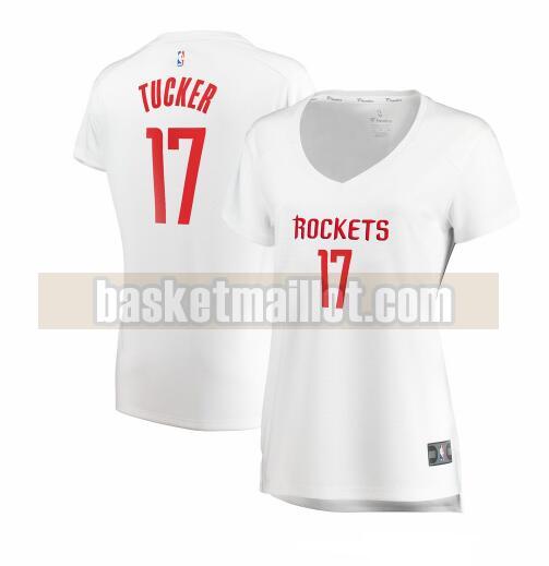 Maillot nba Houston Rockets association edition Femme PJ Tucker 17 Blanc