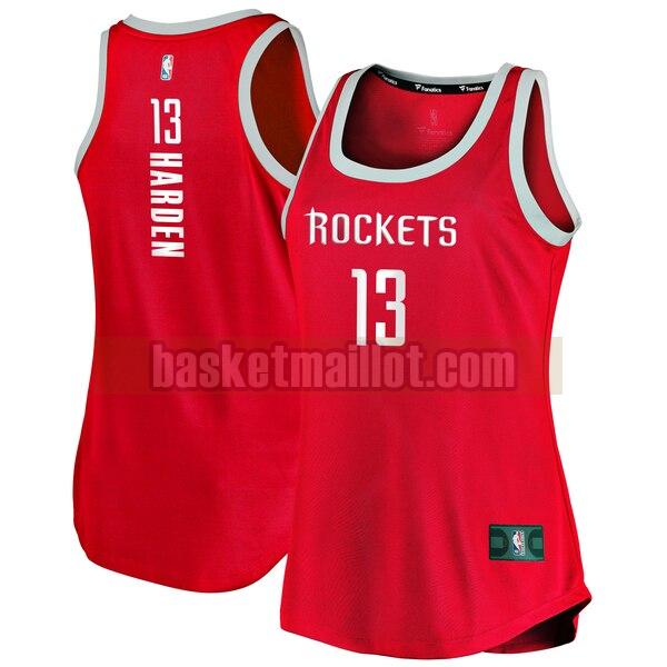 Maillot nba Houston Rockets icon edition Femme James Harden 13 Rouge