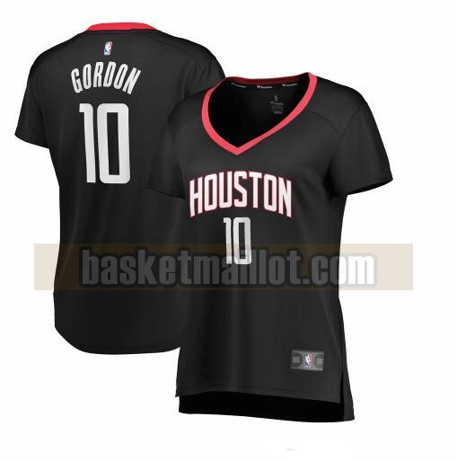 Maillot nba Houston Rockets statement edition Femme Eric Gordon 10 Noir