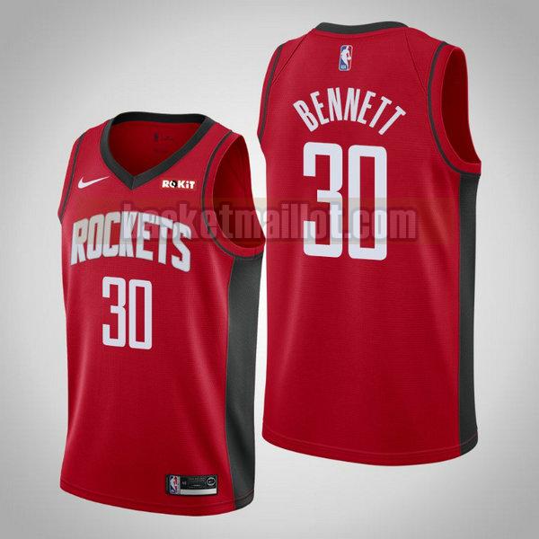 Maillot nba Houston Rockets Édition City 2019-20 Homme Anthony Bennett 30 Rouge