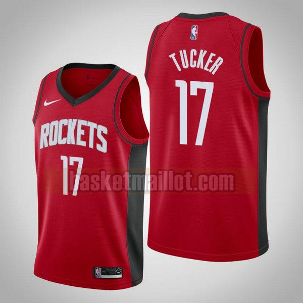 Maillot nba Houston Rockets Édition City 2019-20 Homme P.J. Tucker 17 Rouge