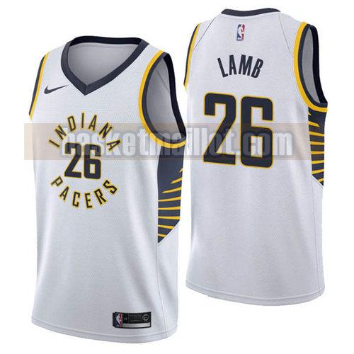 Maillot nba Indiana Pacers 2018-19 Homme Jeremy Lamb 26 White