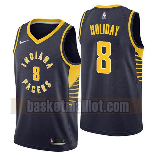 Maillot nba Indiana Pacers 2018-19 Homme Justin Holiday 8 Bleu