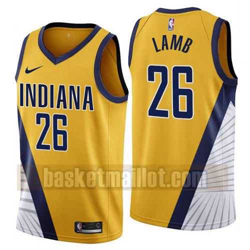 Maillot nba Indiana Pacers 2019-2020 Homme Jeremy Lamb 26 Jaune