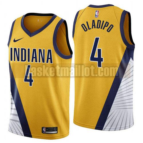 Maillot nba Indiana Pacers 2019-2020 Homme Victor Oladipo 4 Jaune