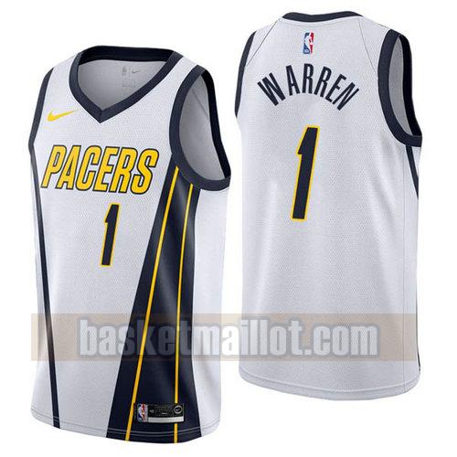 Maillot nba Indiana Pacers Earned 2019 Homme T.J. Warren 1 White