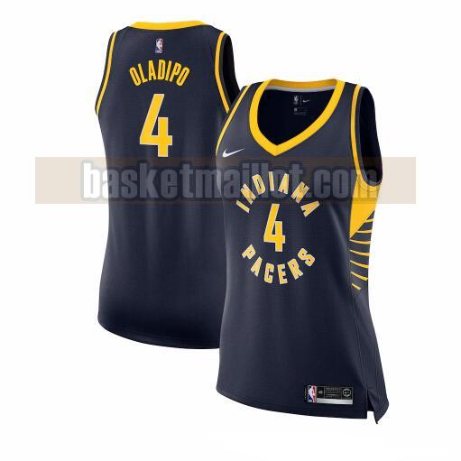 Maillot nba Indiana Pacers Nike icon edition Femme Victor Oladipo 4 Bleu marin
