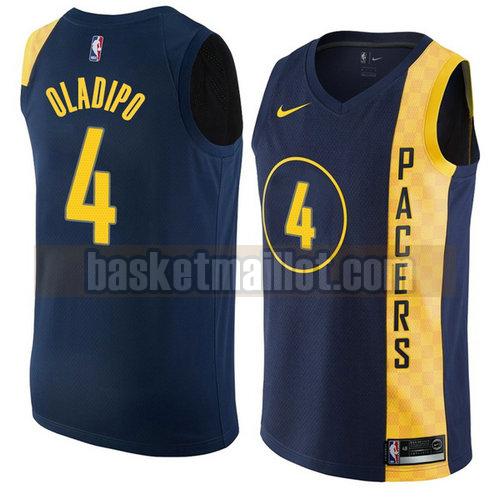 Maillot nba Indiana Pacers Ville 2018 Homme Victor Oladipo 4 Bleu