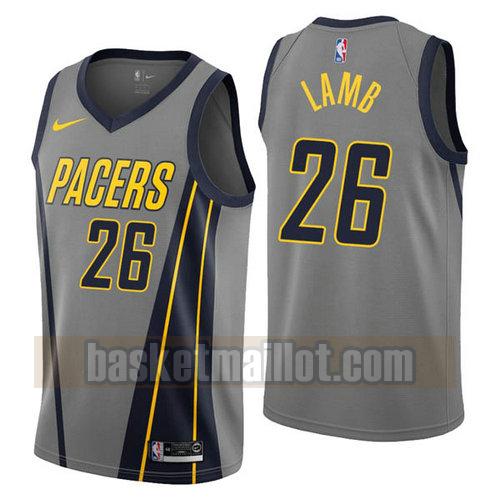 Maillot nba Indiana Pacers Ville 2019 Homme Jeremy Lamb 26 gris