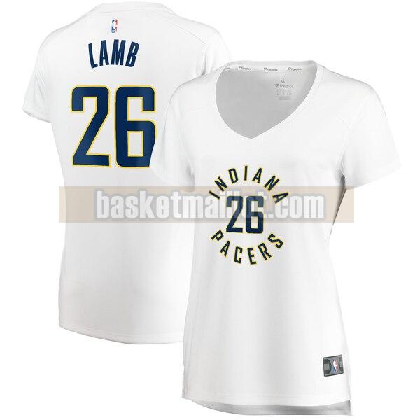 Maillot nba Indiana Pacers association edition Femme Jeremy Lamb 26 Blanc