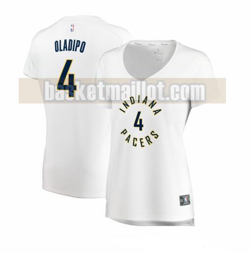 Maillot nba Indiana Pacers association edition Femme Victor Oladipo 4 Blanc