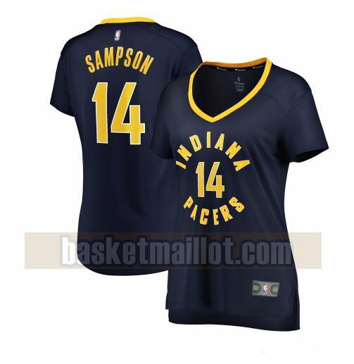 Maillot nba Indiana Pacers icon edition Femme JaKarr Sampson 14 Bleu marin