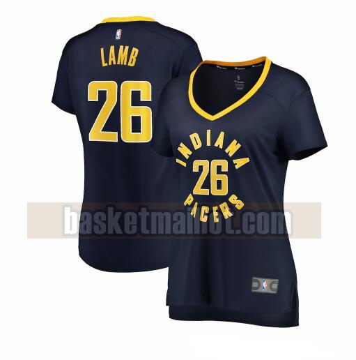 Maillot nba Indiana Pacers icon edition Femme Jeremy Lamb 26 Bleu marin