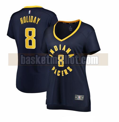 Maillot nba Indiana Pacers icon edition Femme Justin Holiday 8 Bleu marin