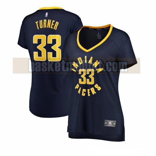 Maillot nba Indiana Pacers icon edition Femme Myles Turner 33 Bleu marin
