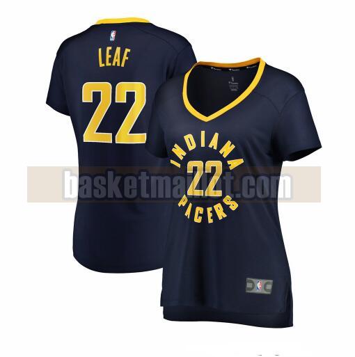 Maillot nba Indiana Pacers icon edition Femme T.J. Leaf 22 Bleu marin