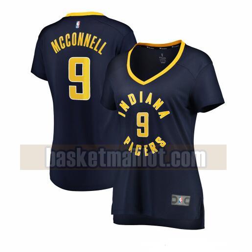Maillot nba Indiana Pacers icon edition Femme T.J. McConnell 9 Bleu marin