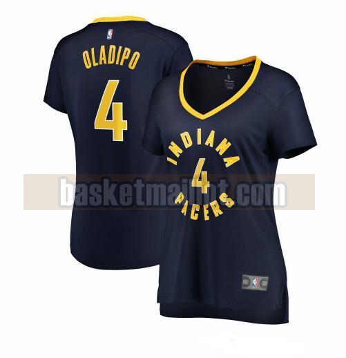 Maillot nba Indiana Pacers icon edition Femme Victor Oladipo 4 Bleu marin