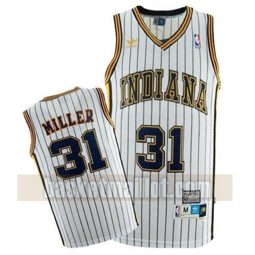 Maillot nba Indiana Pacers retro Homme Reggie Miller 31 White