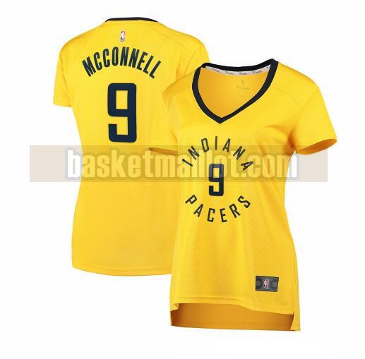 Maillot nba Indiana Pacers statement edition Femme T.J. McConnell 9 Jaune