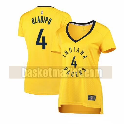 Maillot nba Indiana Pacers statement edition Femme Victor Oladipo 4 Jaune
