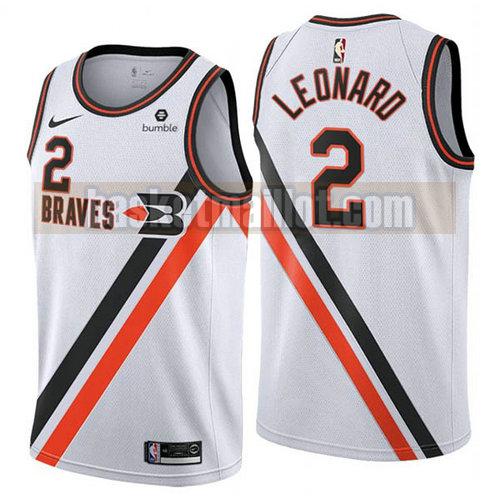 Maillot nba Los Angeles Clippers 2019-20 Homme Kawhi Leonard 2 White