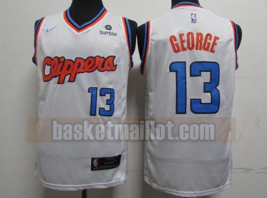 Maillot nba Los Angeles Clippers Homme Paul George 13 Blanc