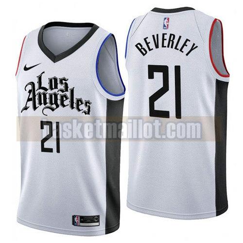 Maillot nba Los Angeles Clippers Ville 2019 Homme Patrick Beverley 21 White