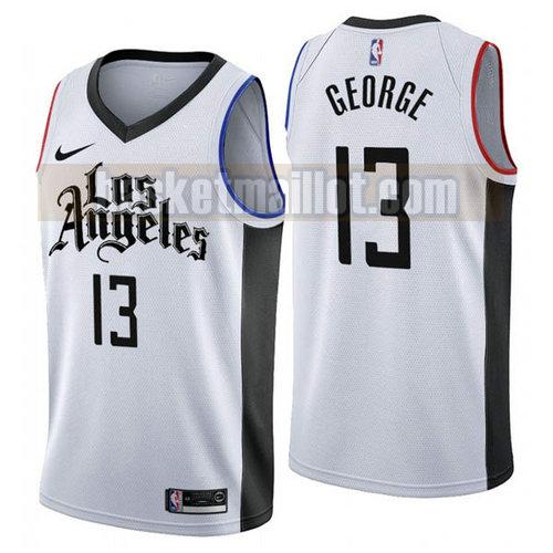 Maillot nba Los Angeles Clippers Ville 2019 Homme Paul George 13 White